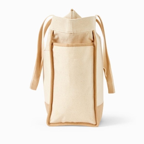 🚨Warm Sand Colorblock Canvas Boat Tote - Picture 5 of 11